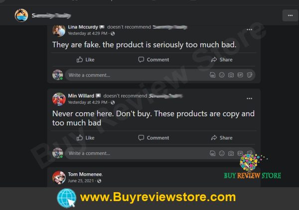 Negative Facebook Reviews proof 5
