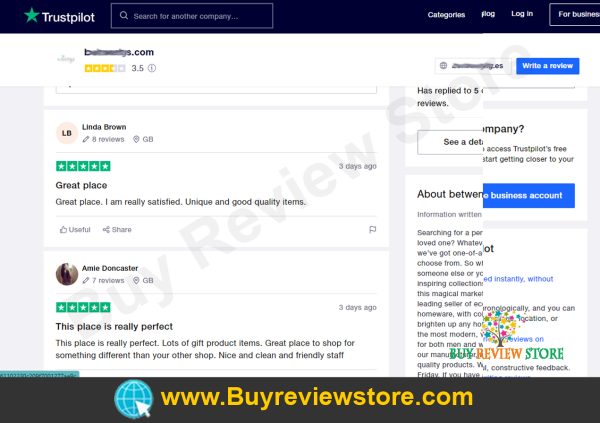 Trustpilot 5 Star Rating & Reviews Proof 2