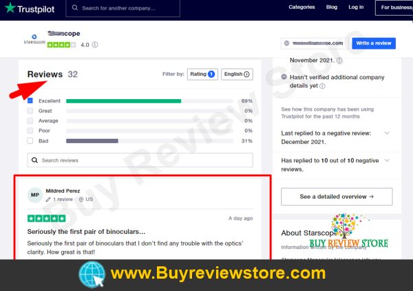 Trustpilot 5 Star Rating & Reviews Proof 3