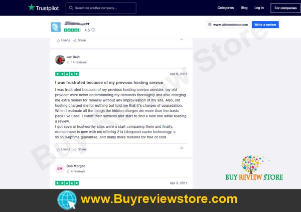 Trustpilot 5 Star Rating & Reviews Proof 8