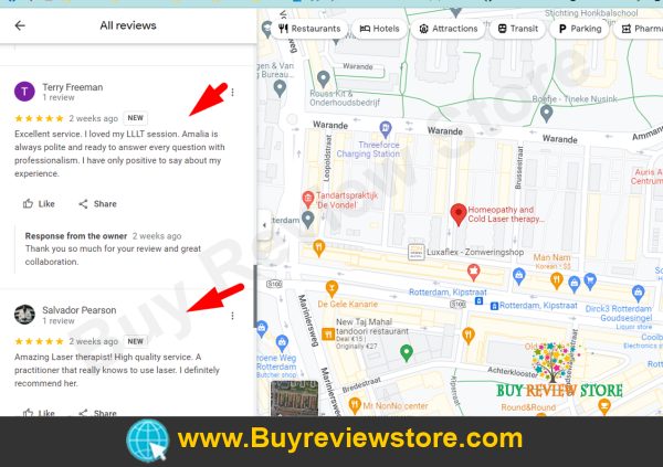 Google Business 5 Star Reviews Proof 1