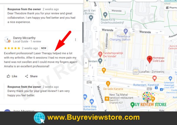 Google Business 5 Star Reviews Proof 2
